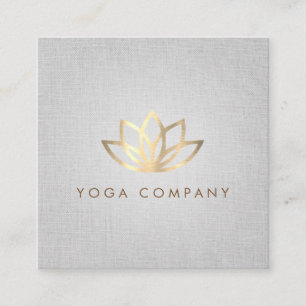 Cartão de visita quadrado cinzento do instrutor da