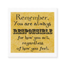 Citação de responsabilidade; sentimentos, carta