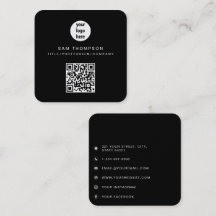 Código QR Logotipo comercial Moderno e minimalista