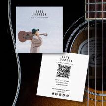 Código QR para Músico Cantor Moderno Foto para Red