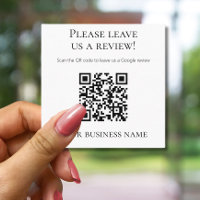 Código QR profissional Revisão Google
