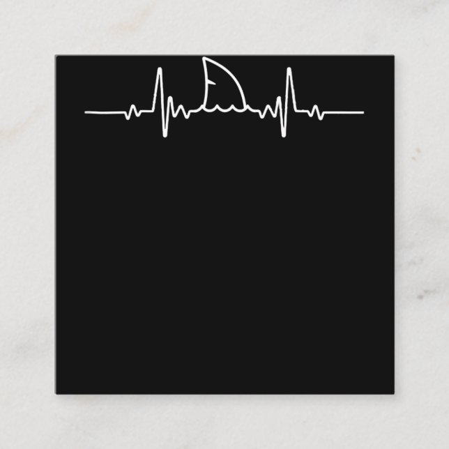 Cartão De Visita Quadrado Comboios De Tubarão No Oceano Antártico (Frente)