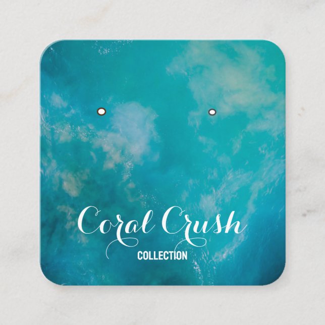 Cartão De Visita Quadrado Comercialização de Placas de Exibição de Caligrafi (Frente)