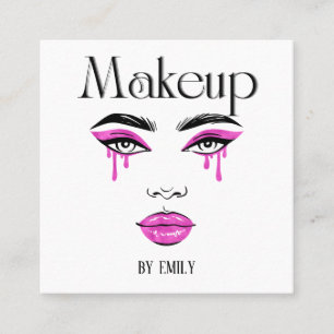 Cartão De Visita Quadrado Compor Artista