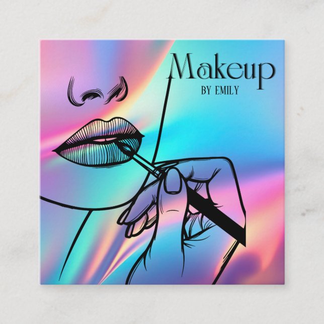 Cartão De Visita Quadrado Compor Artista (Frente)