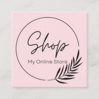 CARTÃO DE VISITA QUADRADO COMPRE O MEU DESIGN DE LOJA ONLINE
