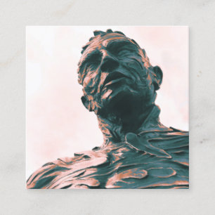 Cartão De Visita Quadrado Confluência de David Zahn