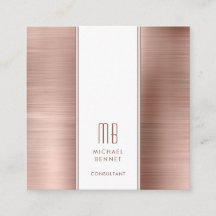 Consultor de Folha Metálica Dourado Rosa Monograma
