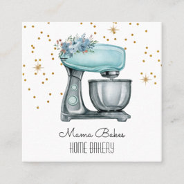 Cartão De Visita Quadrado Cozedura de padeiro