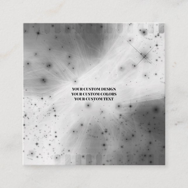 Cartão De Visita Quadrado Create Your Own Custom (Frente)