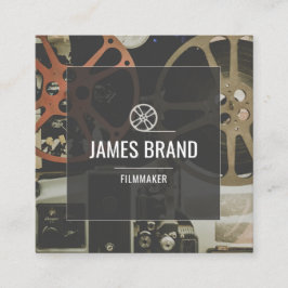 Cartão De Visita Quadrado Criador de Arquivos de Vídeo de Filme