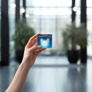 Cartão De Visita Quadrado Crie As Suas Próprias Mãos Espiritais Para Curar