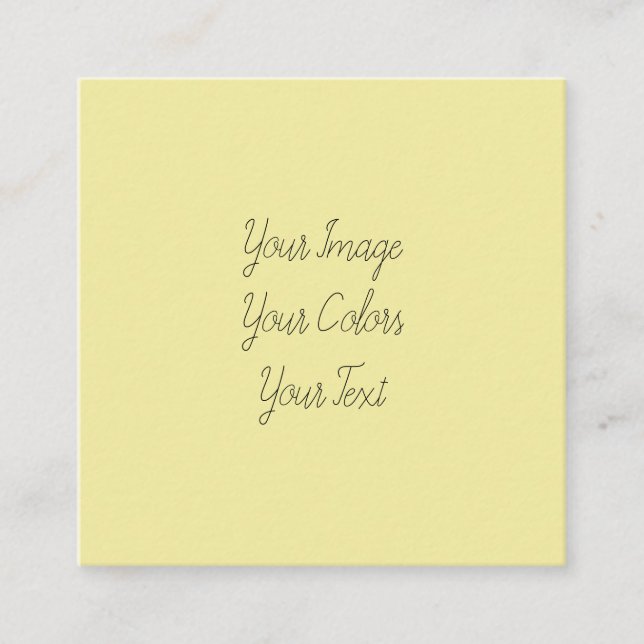 Cartão De Visita Quadrado Crie seu (Frente)