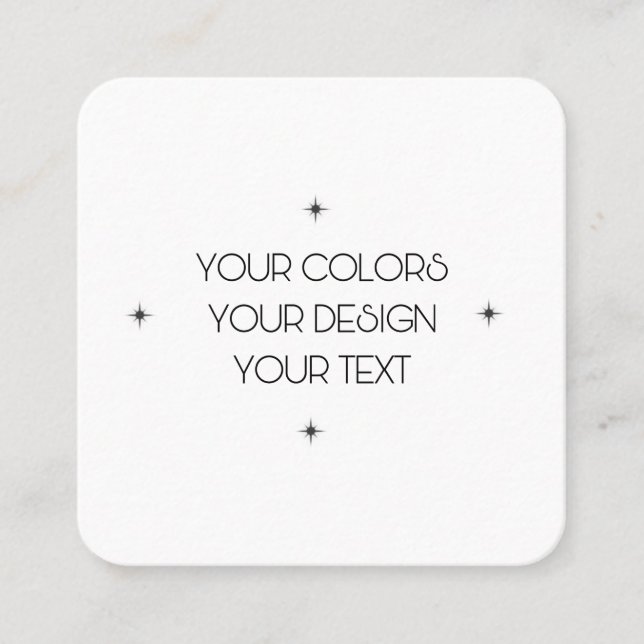 Cartão De Visita Quadrado Crie seu (Frente)