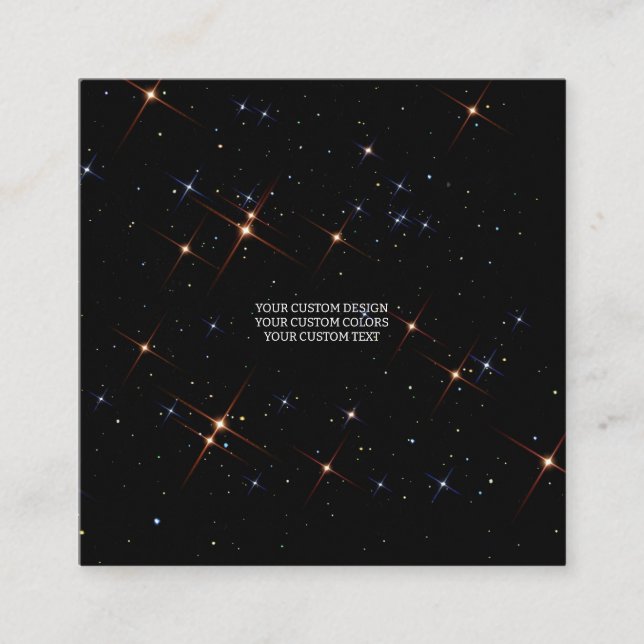 Cartão De Visita Quadrado Crie seu personalizado personalizado (Frente)