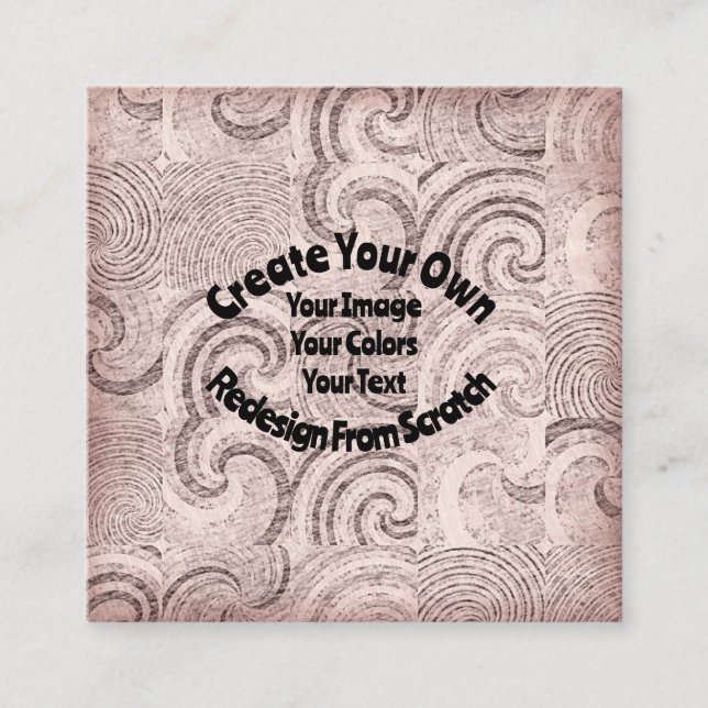 Cartão De Visita Quadrado Crie seu próprio design personalizado (Frente)