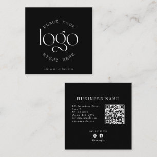 Cartão De Visita Quadrado Crie Seu Próprio Logotipo Empresarial Personalizad