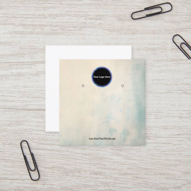 Cartão De Visita Quadrado Crie sua placa de vídeo com gravação personalizada (Frente/Verso In Situ)