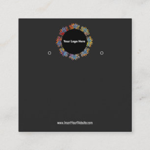 Cartão De Visita Quadrado Crie sua placa de vídeo com gravação personalizada