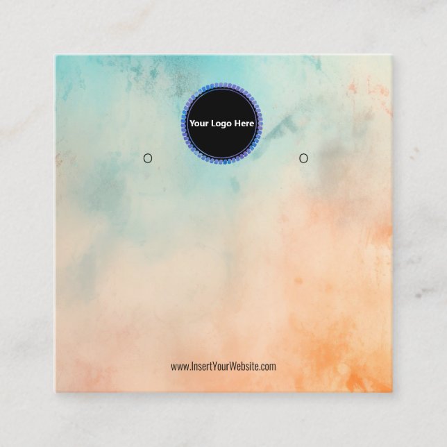 Cartão De Visita Quadrado Crie sua placa de vídeo com gravação personalizada (Frente)