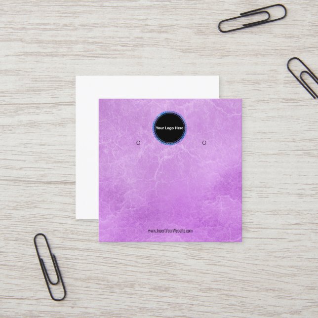 Cartão De Visita Quadrado Crie sua placa de vídeo com gravação personalizada (Frente/Verso In Situ)