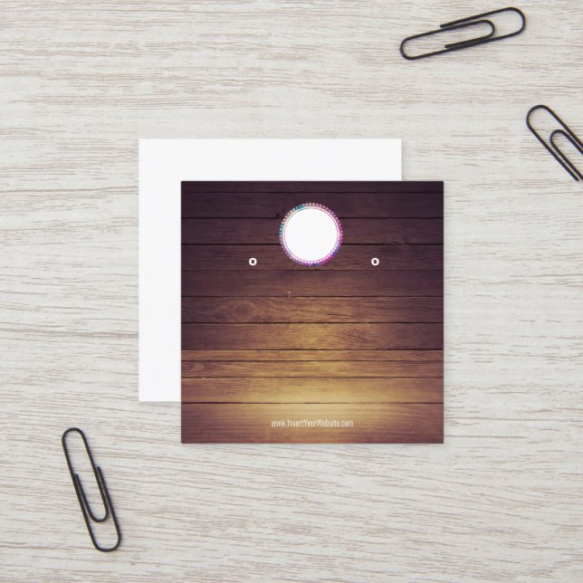 Cartão De Visita Quadrado Crie sua placa de vídeo com gravação personalizada (Frente/Verso In Situ)