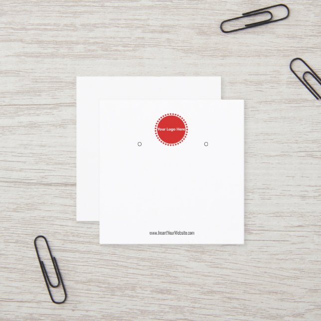 Cartão De Visita Quadrado Crie sua placa de vídeo com gravação personalizada (Frente/Verso In Situ)