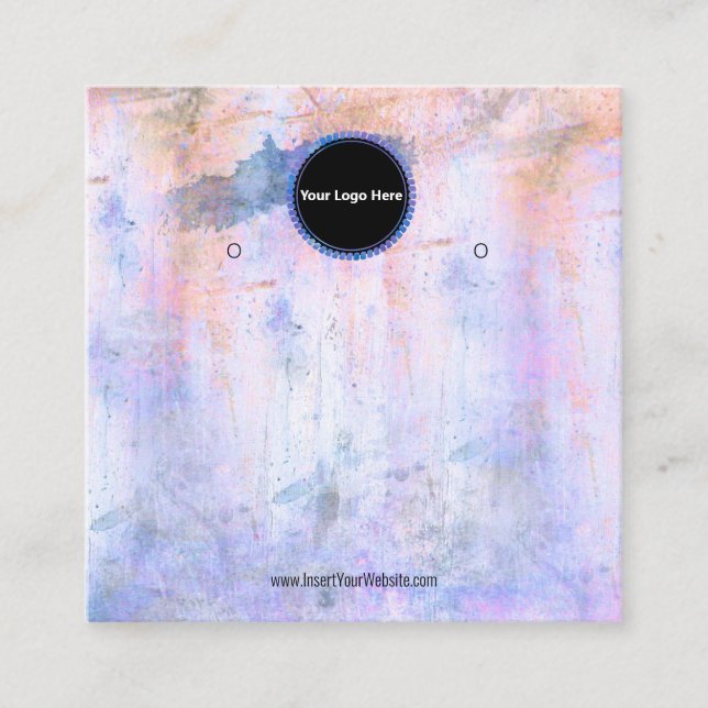 Cartão De Visita Quadrado Crie sua placa de vídeo com gravação personalizada (Frente)