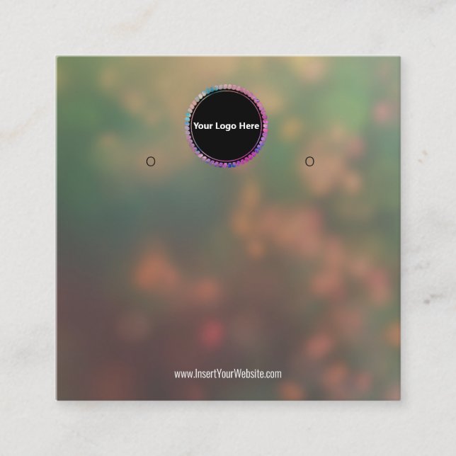 Cartão De Visita Quadrado Crie sua placa de vídeo com gravação personalizada (Frente)