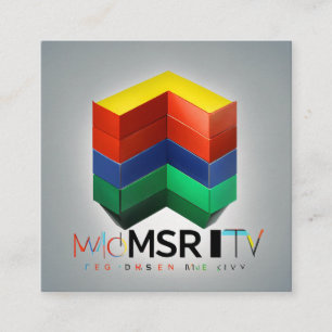 Cartão De Visita Quadrado Desenvolvedor de negócios de comércio eletrônico