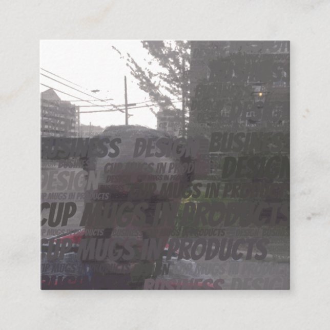 Cartão De Visita Quadrado design de produto (Frente)