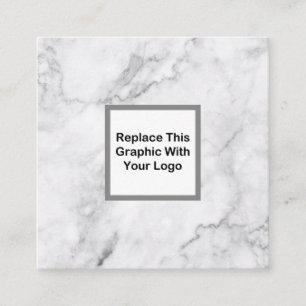 Cartão De Visita Quadrado Design elegante do logotipo do negócio