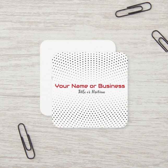 Cartão De Visita Quadrado Design moderno (Frente/Verso In Situ)