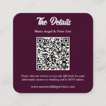 Detalhes de Casamento com Código QR Monograma em T