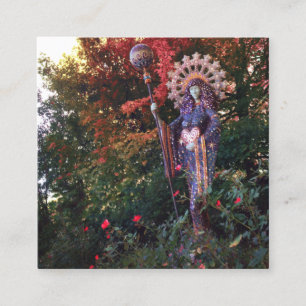 Cartão De Visita Quadrado deusa aza em eureka primavera