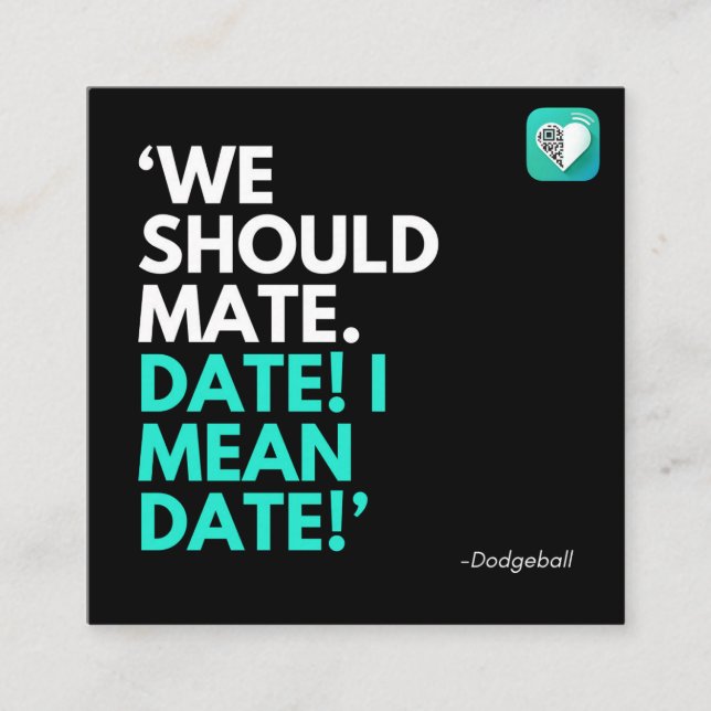 CARTÃO DE VISITA QUADRADO DEVEMOS ENCONTRAR (Frente)