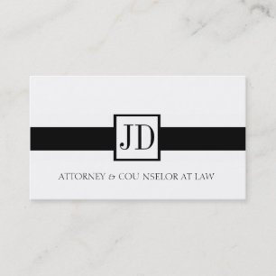 Cartão De Visita Quadrado do Procurador Ribbon - Letterhead Dispon