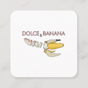 Cartão De Visita Quadrado Dolce & Banana