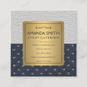 Cartão De Visita Quadrado Dourado metálico Antecedentes De Ufolsteridade D