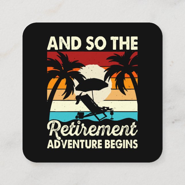 Cartão De Visita Quadrado E Assim Começa A Aventura De Reforma (Verso)