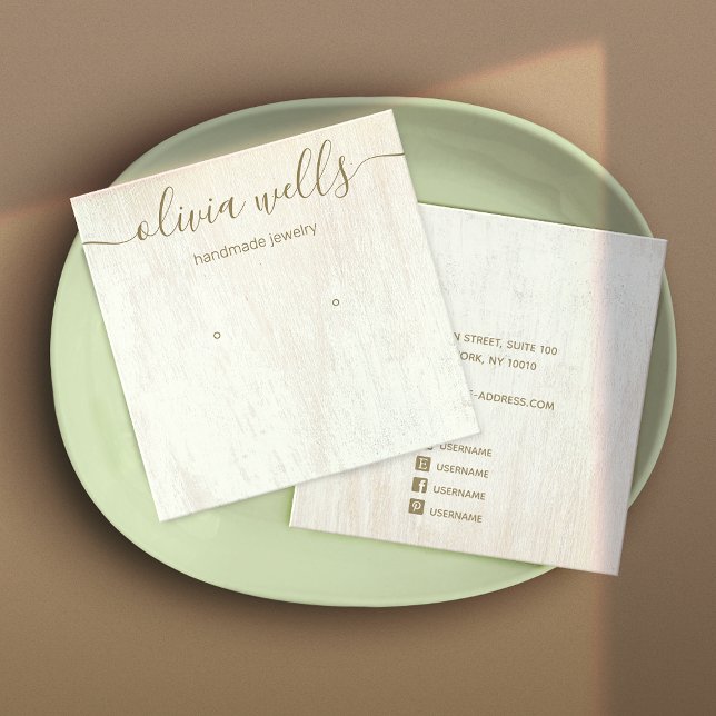 Cartão De Visita Quadrado Escrita de Assinatura Escrita em Branco Esquadrão  (Criador carregado)