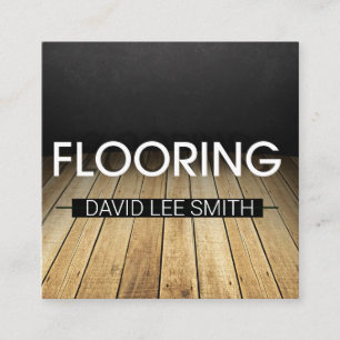 Cartão De Visita Quadrado Especialista em madeira para pavimentos