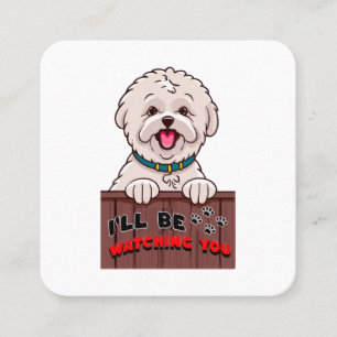 Cartão De Visita Quadrado Estarei te observando