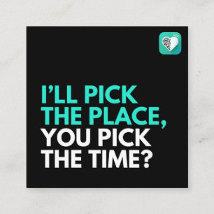 Cartão De Visita Quadrado Eu escolho, você escolhe?