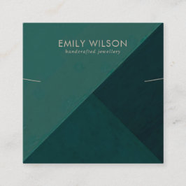 CARTÃO DE VISITA QUADRADO EXIBIÇÃO DA BRACELET DO TRIÂNGULO VERDE DO FRASCO