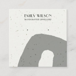 CARTÃO DE VISITA QUADRADO EXIBIÇÃO DE EXERCÍCIO DO ESTUDO DE TEXTURA CERAMIC