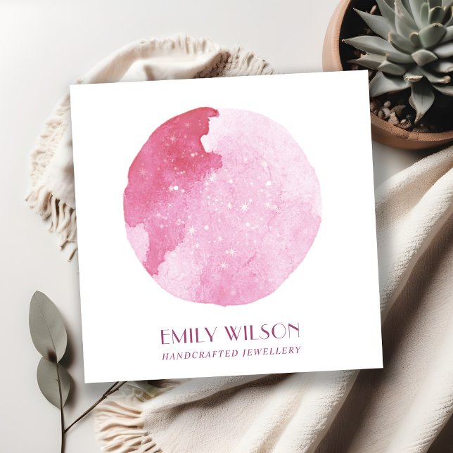 CARTÃO DE VISITA QUADRADO EXIBIÇÃO DE OUTROS ESTUDOS DO CÍRCULO DE ÁGUA DO T (Criador carregado)