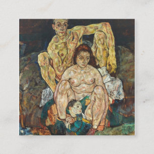Cartão De Visita Quadrado Família Egon Schiele 1918