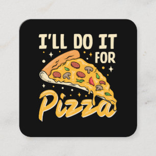 Cartão De Visita Quadrado Farei por Pizza