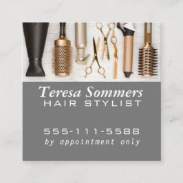 Cartão De Visita Quadrado Ferramentas de Lista de Estilos Moderno